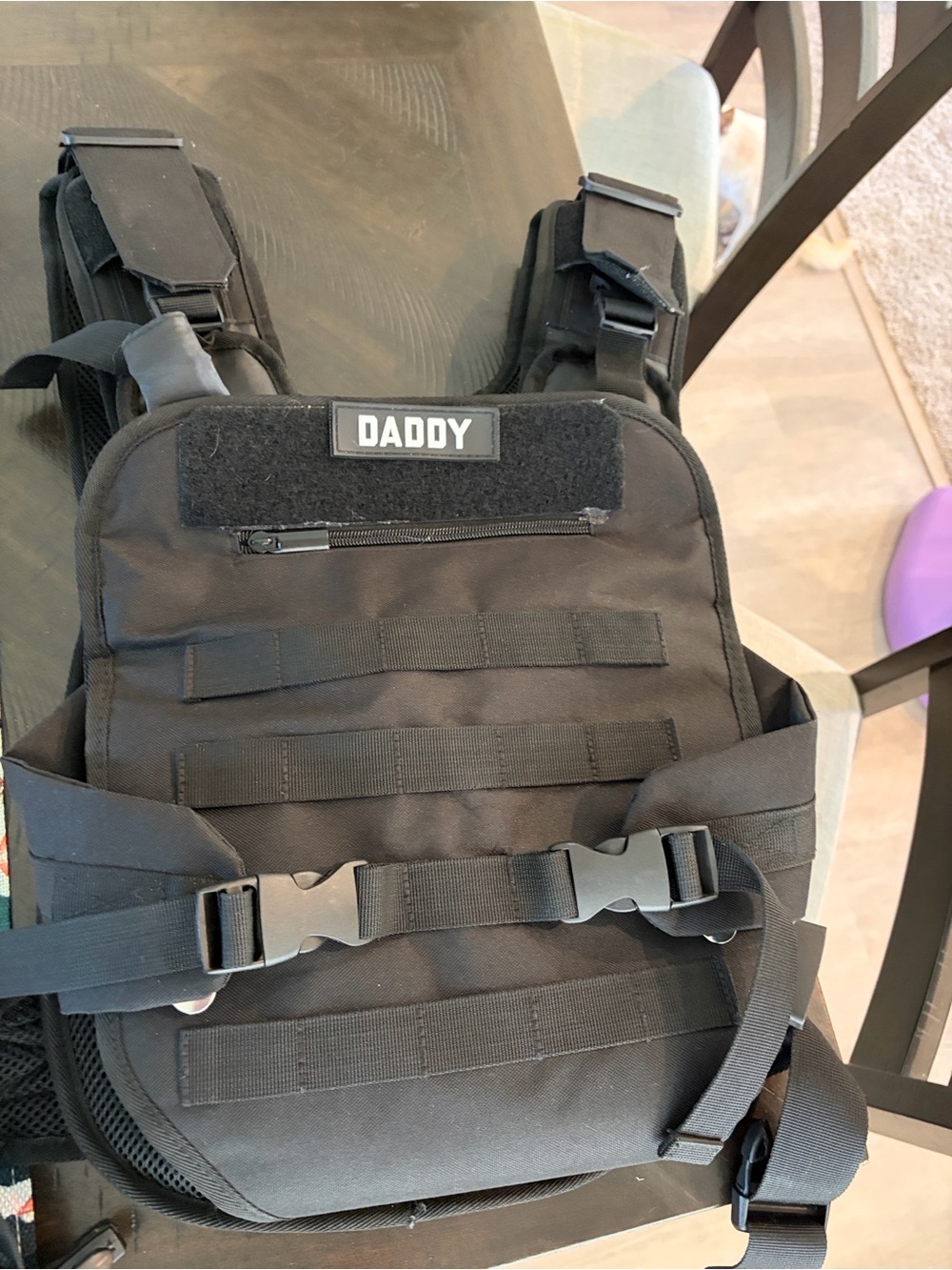 Daddy Tactical Chest Rig Vest - Black